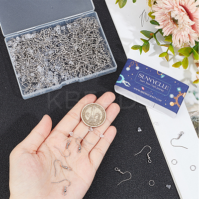 200Pcs 316 Surgical Stainless Steel Earring Hooks DIY-SC0024-18-1