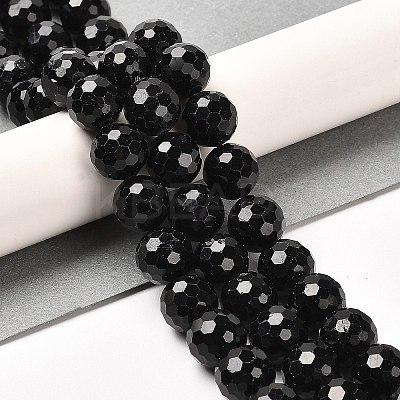 Natural Black Tourmaline Beads Strands G-K345-A04-03-1