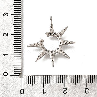 Brass Micro Pave Cubic Zirconia Pendants LS-KK-Q035-07P-1