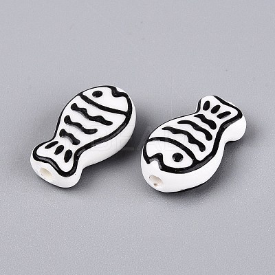 Handmade Porcelain Ceramic Beads PORC-Q005-05A-1