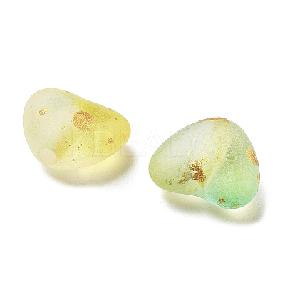 Frosted Transparent Acrylic Beads OACR-F013-07-1