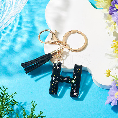 1Pc Resin Letter Keychains KEYC-TADJ0001-09H-1
