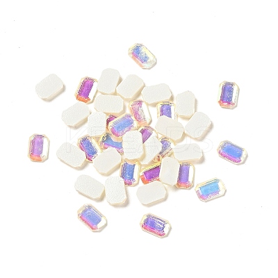 Flat Back Resin Rhinestone Cabochons MRMJ-T047-07C-1