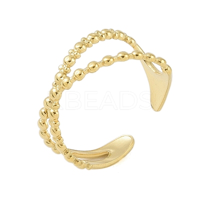 304 Stainless Steel Open Cuff Rings LS-RJEW-C084-03B-G-1