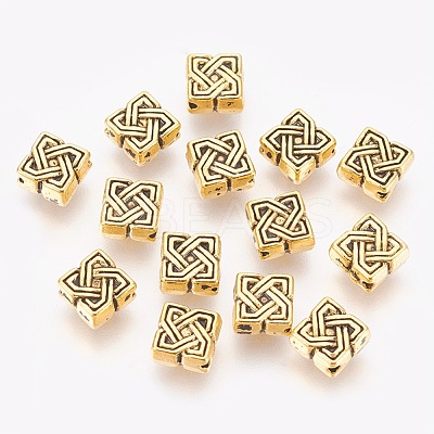 Tibetan Style Alloy Beads X-GLF0867Y-1