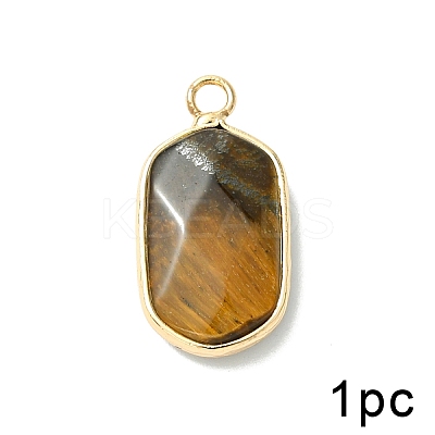 Natural Tiger Eye Pendants G-YW0003-01G-1