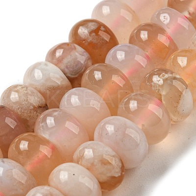 Natural Cherry Blossom Agate Beads Strands G-M420-K03-01-1
