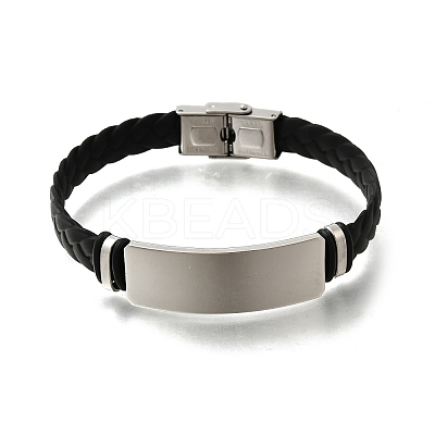 Imitation Leather Cord Braided Bracelets BJEW-B126-01P-1
