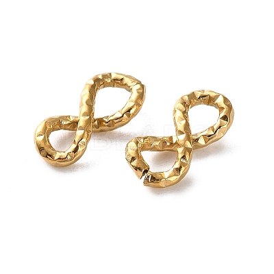 304 Stainless Steel Textured Infinity Linking Rings STAS-R164-03G-02-1