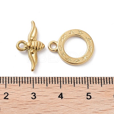 Ion Plating(IP) 304 Stainless Steel Toggle Clasps STAS-A092-06A-G-1