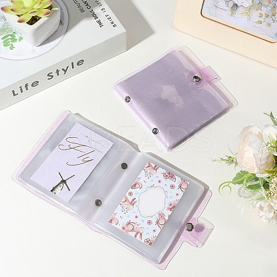 2Pcs PVC Mini Photocard Holder Book AJEW-SP0002-20B-04-1