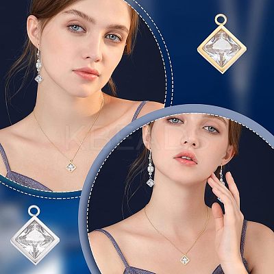 16Pcs 2 Colors 304 Stainless Steel Charms STAS-UN0035-45-1
