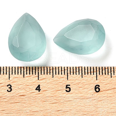 Frosted Glass Rhinestone Cabochons RGLA-G022-02A-361-1