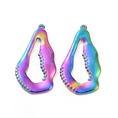 Ion Plating(IP) 304 Stainless Steel Pendants STAS-C003-09MC-1