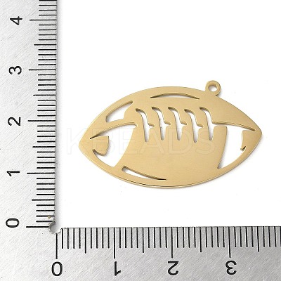 304 Stainless Steel Pendants STAS-E501-10G-1