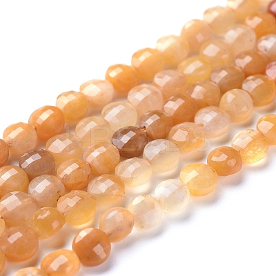 Natural Yellow Aventurine Beads Strands G-L538-019A-1