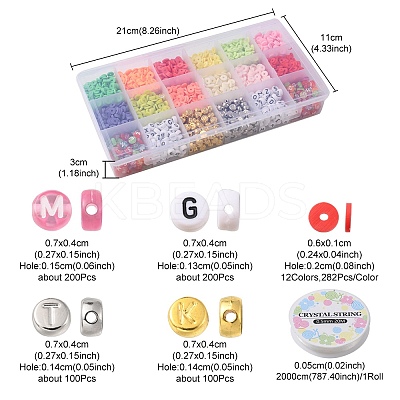 DIY Heishi Bracelet Making Kit DIY-YW0006-76-1