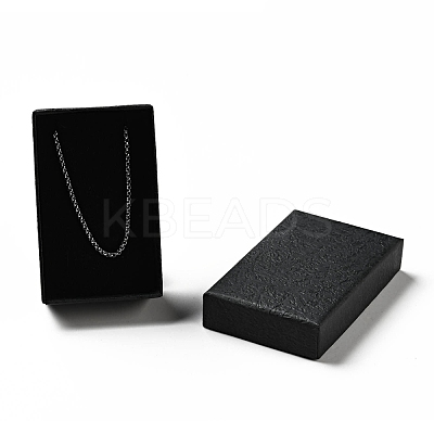 Texture Paper Necklace Gift Boxes OBOX-G016-C04-B-1