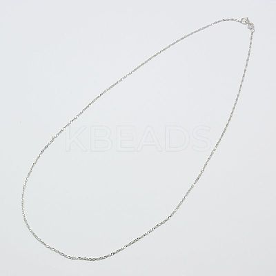 925 Sterling Silver Rope Chains Necklaces STER-E007-2D-1