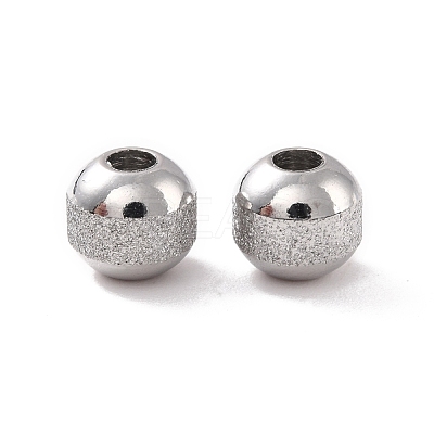 Non-Tarnish Textured 304 Stainless Steel Beads STAS-P306-01B-P-1