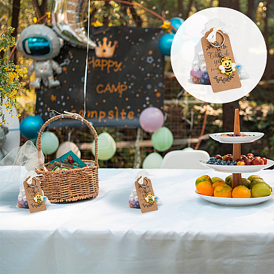 Bees Theme Keychain Favors Set DIY-FH0005-33-1