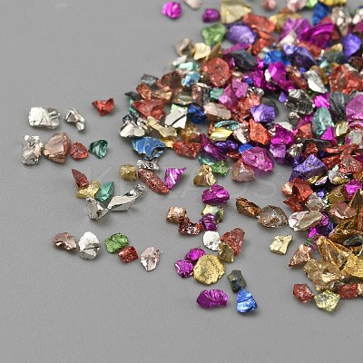Electroplated Glass Beads GLAA-WH20001-01B-1