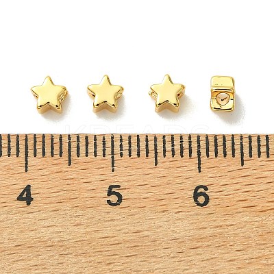 SHEGRACE Brass Star Beads XGRPCU754-299G-1