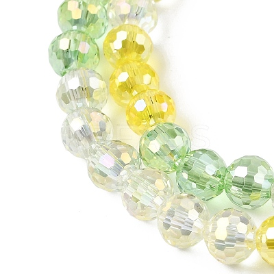 Electroplate Glass Beads Strands EGLA-D300-06-6mm-21-1