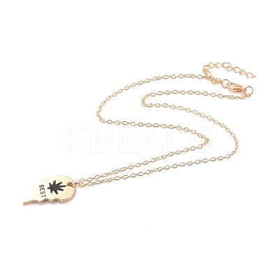 BEST BUDS Alloy Pendant Necklaces NJEW-K124-03B-G-1