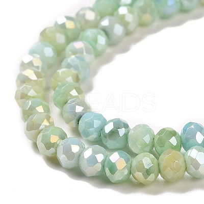 Ombre Effect Dyed Glass Beads Strands X-GLAA-C023-02-C13-1