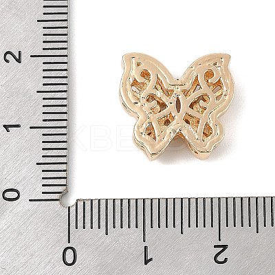 Brass Micro Pave Cubic Zirconia Beads KK-K297-34B-G01-1