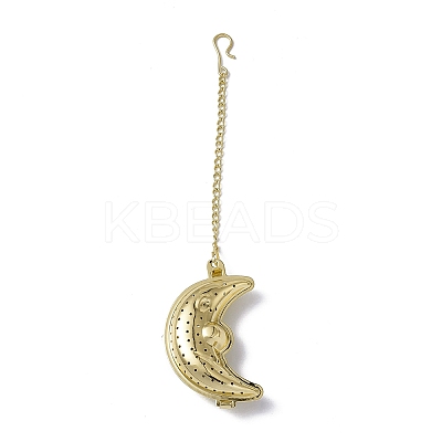 Moon Loose Tea Infuser AJEW-G045-05G-1
