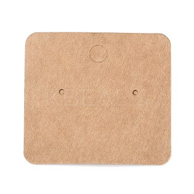 Blank Kraft Paper Earring Display Cards LS-CDIS-G005-05-1
