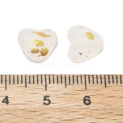 Frosted Transparent Acrylic Beads OACR-F013-10-1