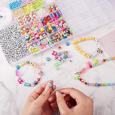 DIY Beads Jewelry Set Making Kit DIY-SZ0007-07-1
