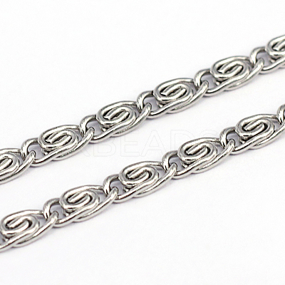 Tarnish Resistant 304 Stainless Steel Lumachina Chains CHS-O005-25C-1