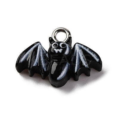 Halloween Theme Opaque Resin Pendants RESI-D075-01F-1