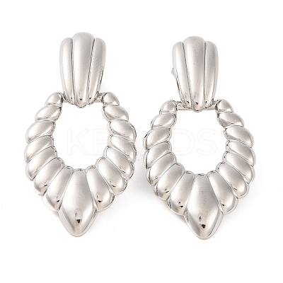 Non-Tarnish 304 Stainless Steel Stud Dangle Earrings LS-EJEW-G395-23P-1