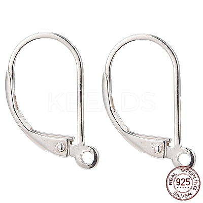 925 Sterling Silver Leverback Earring Findings X-STER-G027-22S-1