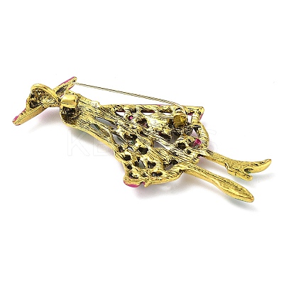 Fashion Lady Alloy Rhinestone Brooches LS-JEWB-Z024-01AG-1