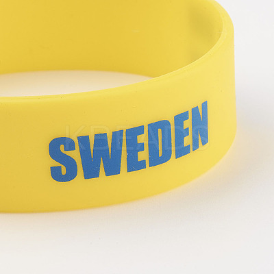 Silicone Wristbands Bracelets X-BJEW-K168-01H-1