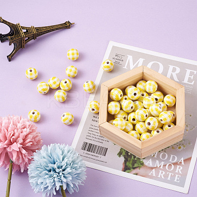 Natural Wooden Beads WOOD-TAC0010-05G-1