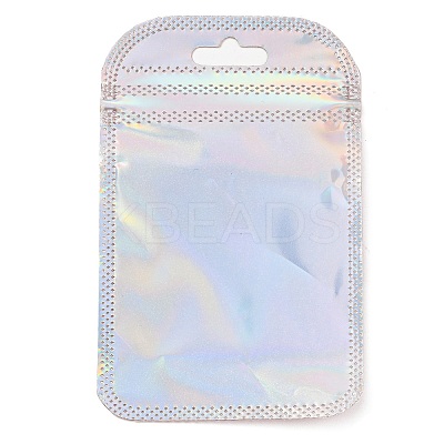 Plastic Glitter Holographic Packaging Yin-yang Resealable Bags OPP-D003-04C-1