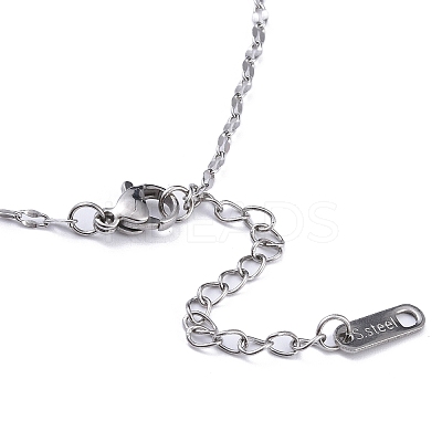 Non-Tarnish Triquetra/Trinity Knot with Woven Net/Web with Feather Pendant Necklaces NJEW-C042-03P-1
