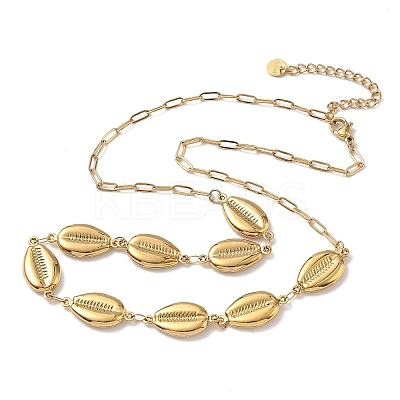 Ocean 304 Stainless Steel Link Chain Necklaces for Women LS-NJEW-A060-01C-G-1