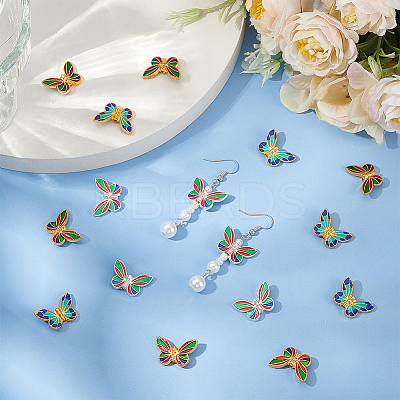 36Pcs 3 Colors Alloy Enamel Beads FIND-CA0009-29-1