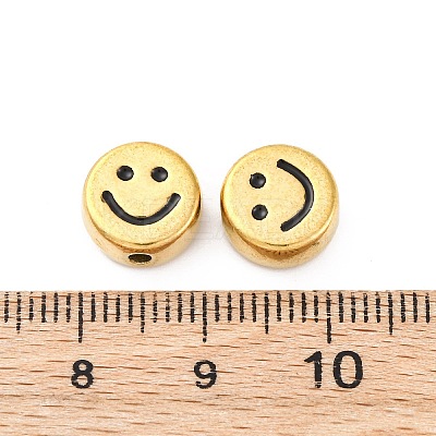 304 Stainless Steel Enamel Beads STAS-B085-08G-04-1