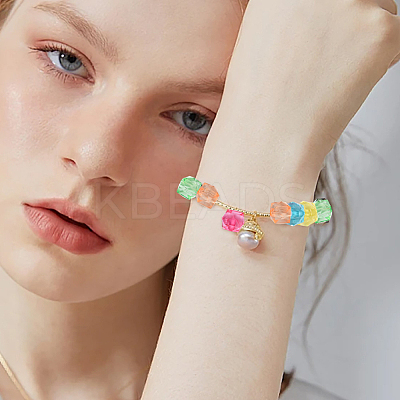 300Pcs Transparent Acrylic Beads ACRP-PA0001-01C-1