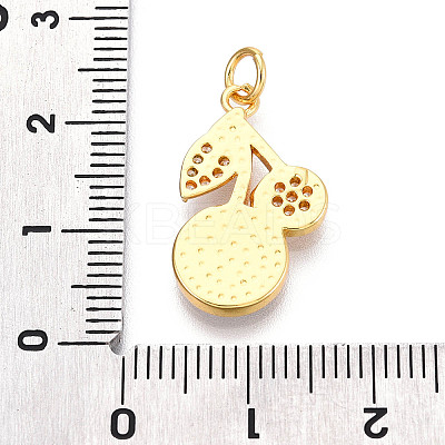 Brass Micro Pave Clear Cubic Zirconia Pendants KK-N268-80G-1