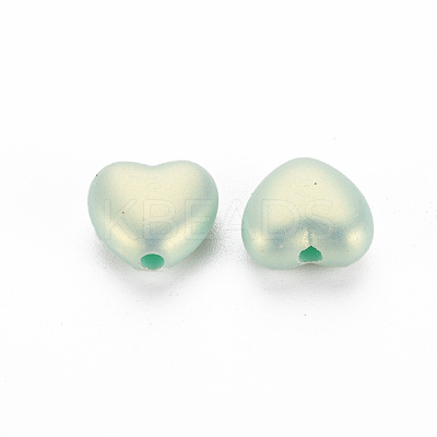 Spray Painted Opaque Acrylic Beads ACRP-S679-34-1